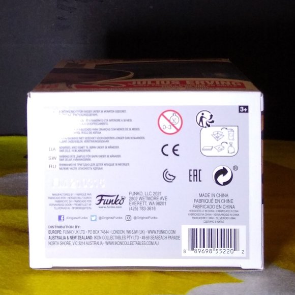 Julius Erving New Jersey Nets Hardwood Classics NBA Dr J Funko Pop  107 NIB - Picture 3 of 4